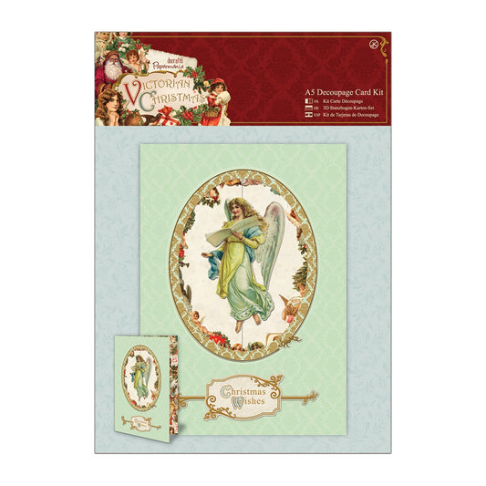 Victorian Christmas A5 decoupage festive card kit