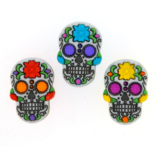 Dress it up craft buttons - Sugar skulls