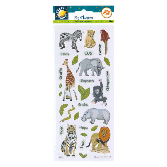 Craft Planet fun stickers - Zoo Animals