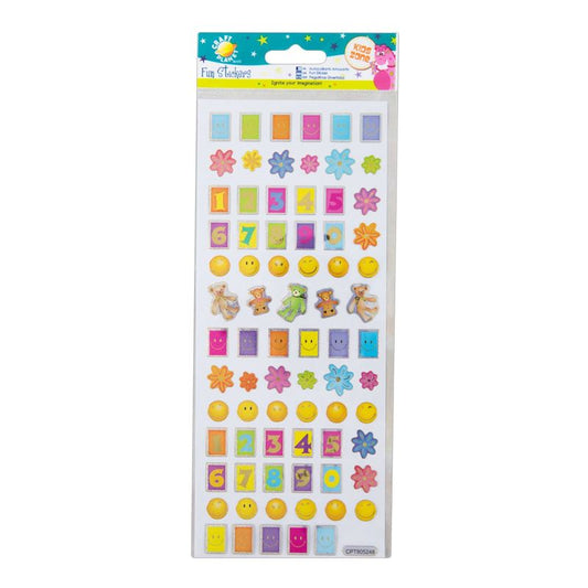 Craft Planet Fun Stickers - Numbers & Smiley Faces