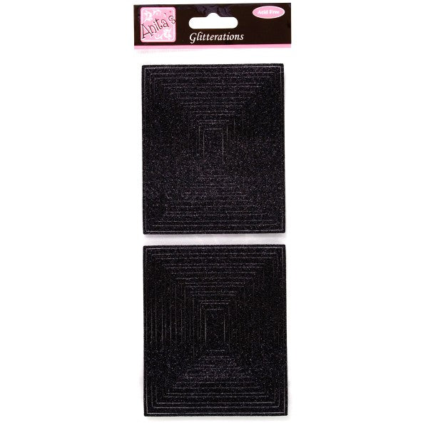 Glitterations craft stickers - Rectangle frames black