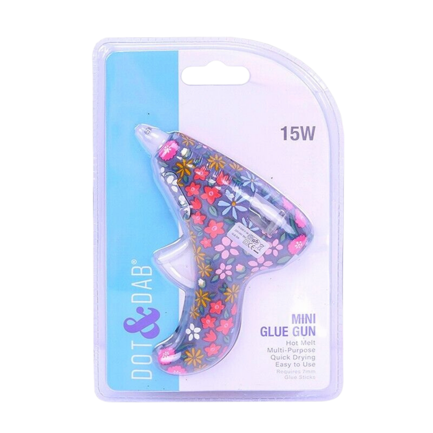 Dot and Dab Patterned Mini Glue Gun