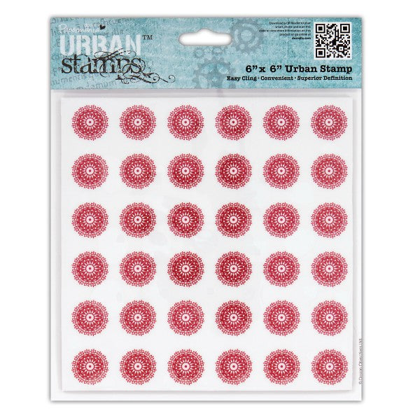 Papermania Home for Christmas urban stamp - Snowflakes