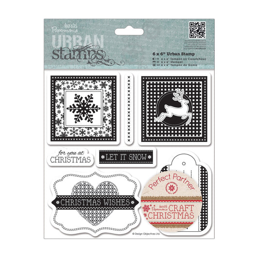 Papermania Craft Christmas urban stamps - Gifts