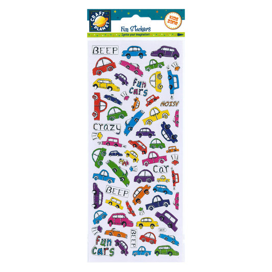 Craft Planet fun stickers - Fun Cars