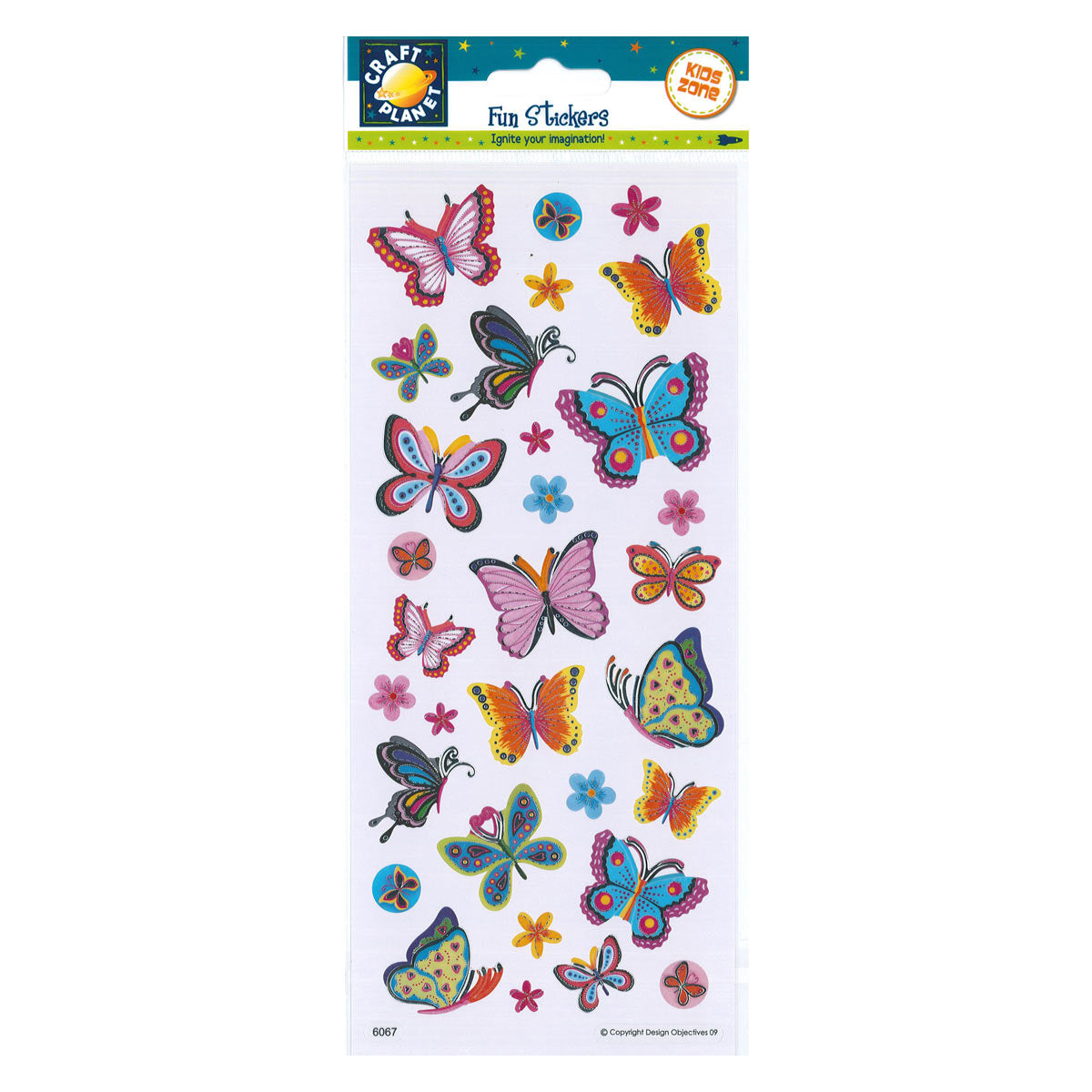 Craft Planet Fun stickers -  Blooms & Butterflies