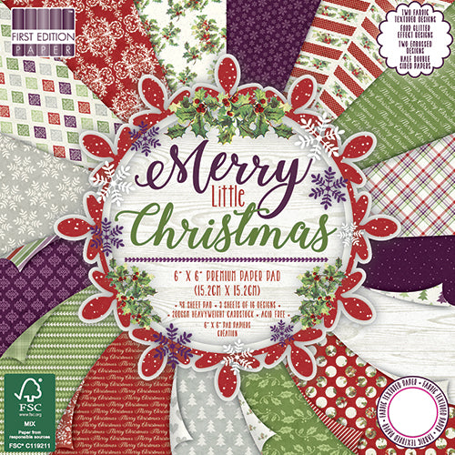 First Edition 6 x 6 paper pack - Merry little Christmas