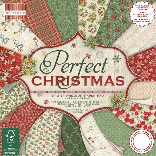 First Edition 6 x 6 paper pack - Perfect Christmas