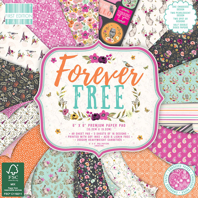 First Edition 6 x 6 paper pack - Forever Free